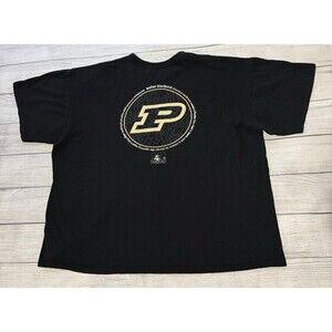 Nike Purdue Boilermakers 2008 Boiler Blackout T Shirt Football Black Size 2XL